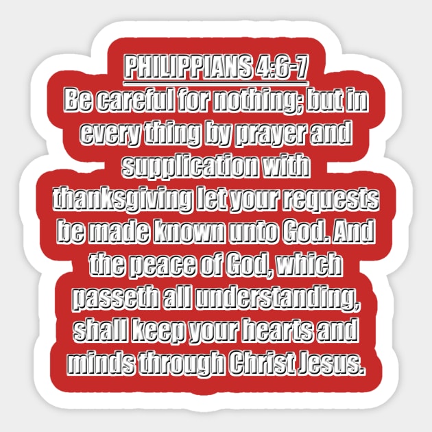 philippians 4 verses 6 and 7 king james version